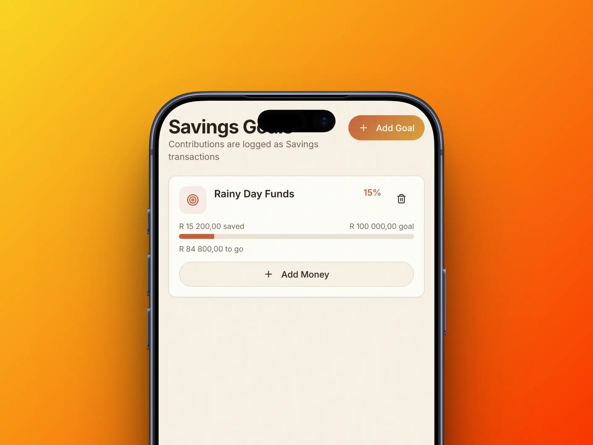 Crest savings screen